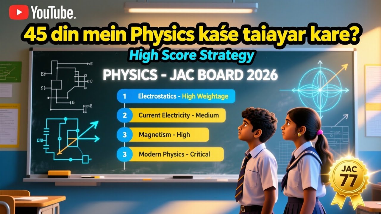 JAC Board 12th Physics Blueprint 2026 | Chapter Wise Marks | JAC Physics Exam Pattern 2026