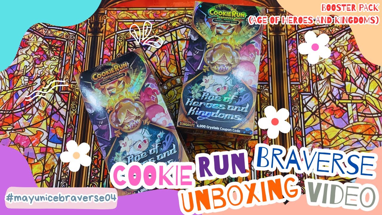 Newest Set!! Unboxing Cookie Run Braverse Booster Box - Age of Heroes and Kingdoms