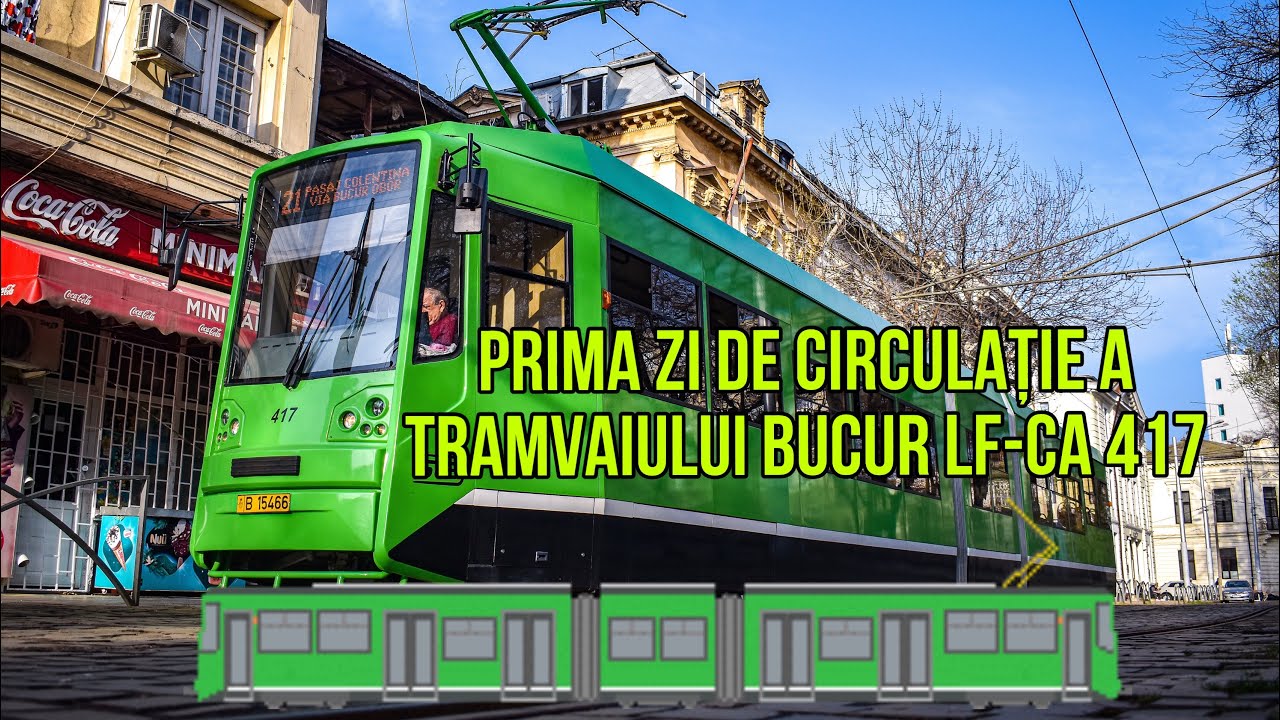 📅 16.03.2025 - 🚊 Prima zi de circulație a ultimului tramvai Bucur LF - #417.