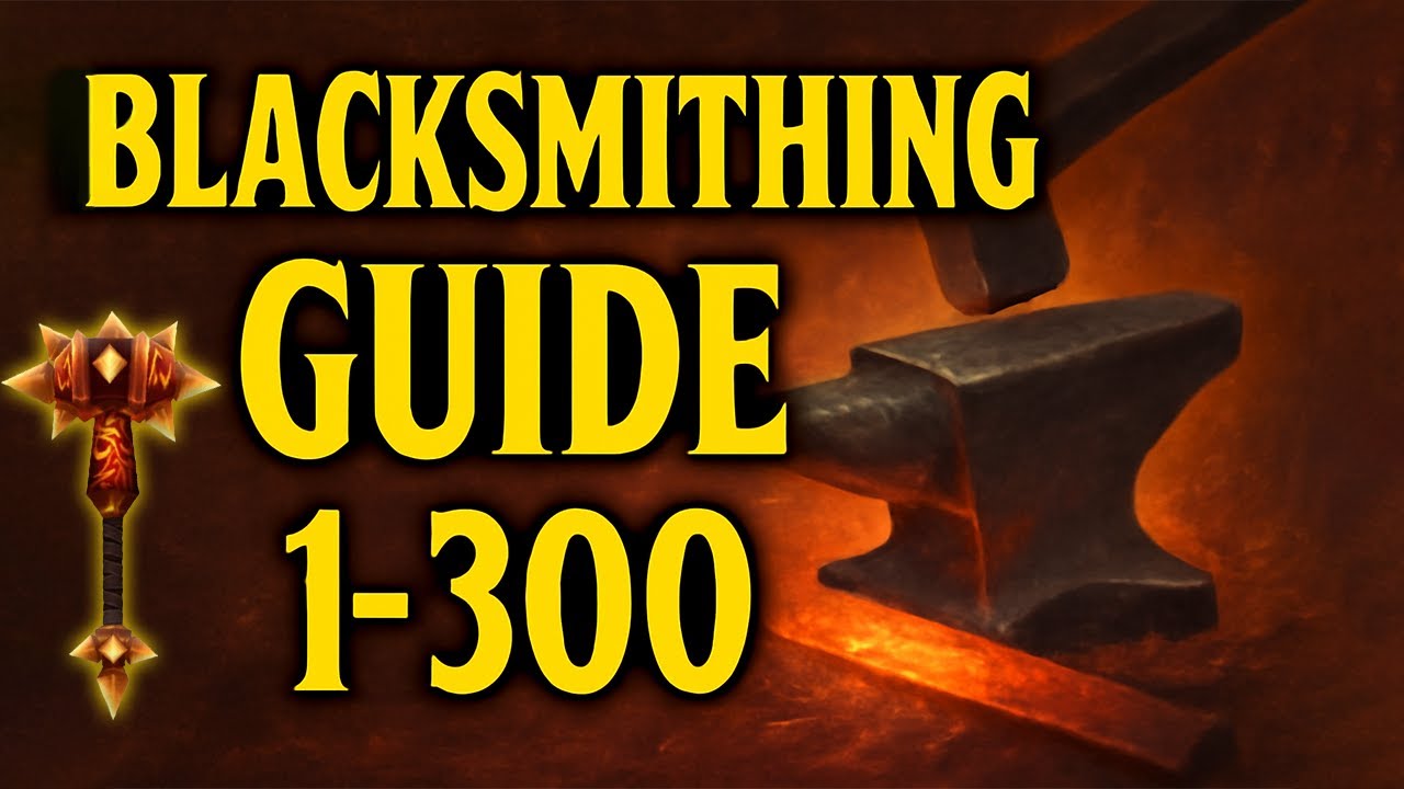 WoW Classic Blacksmithing Leveling Guide 1-300 Recipes & Armorsmith vs Weaponsmith Specialization