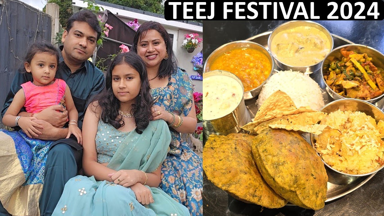 Hariyali Teej Special - Saaj Shringar Aur Bhoj | No Onion No Garlic No Ginger Veg Thali For Festival