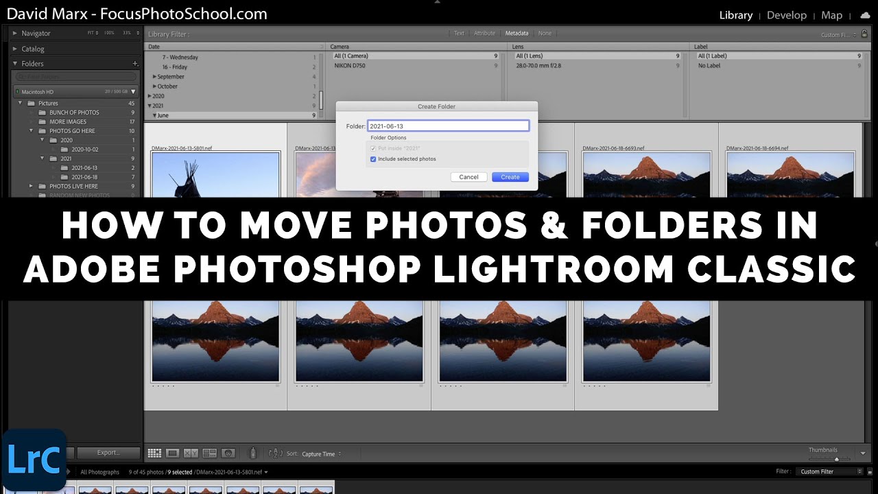 How To Move Photos And Folders In Adobe Photoshop Lightroom Classic