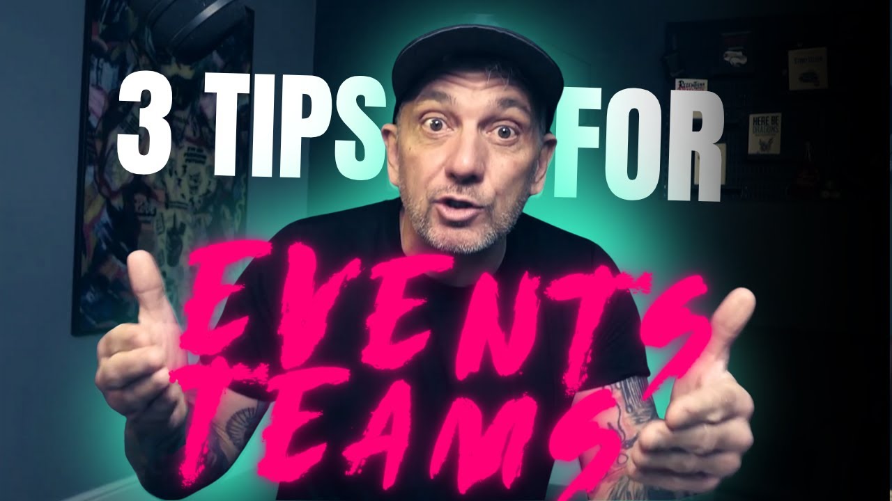Three tips to improve your conferences