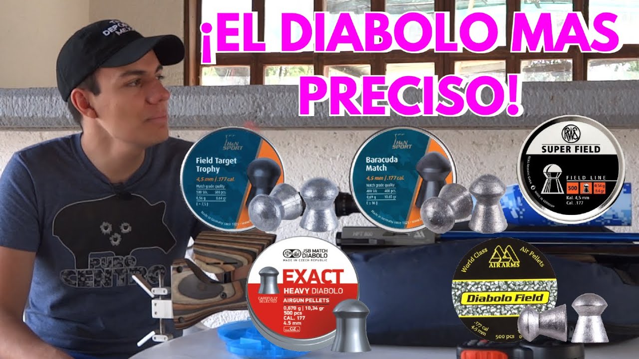 ¿Cuál es el Diabolo Calibre 4.5 mas Preciso? Probando H&N, JSB, RWS y Air Arms! Nuestra nueva tienda