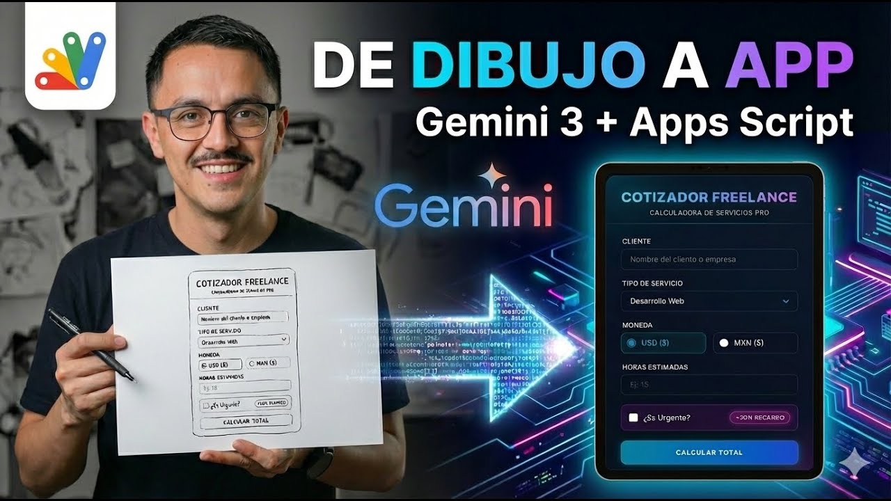 Draw to App: от рисунка до веб-приложения с Gemini 3 + Apps Script 🎨