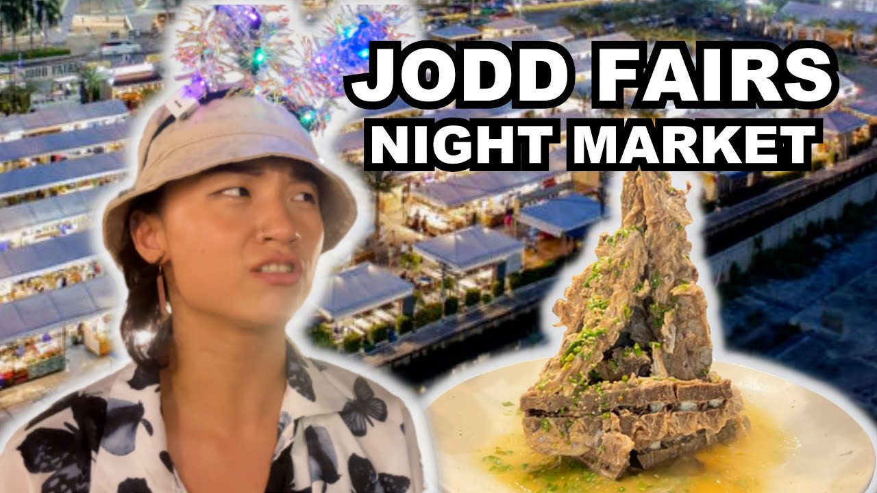 🇹🇭 JODD FAIRS NIGHT MARKET | MOST POPULAR, FLYING PRAWN + EATING INSECTS