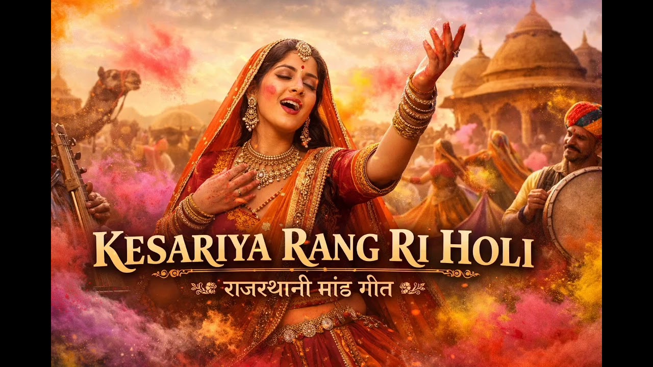 Kesariya Rang Ri Holi - Traditional Rajasthani Holi Folk Song - Mand Geet #Latest Holi Song #SMR