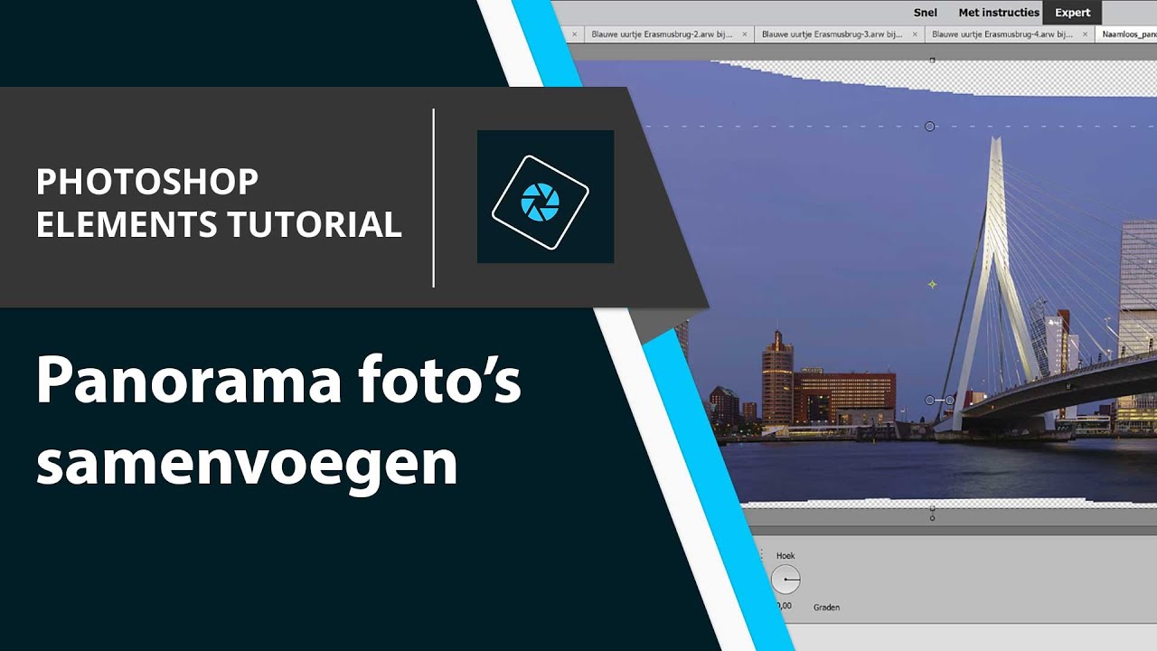 Panoramafoto's samenvoegen met Photomerge in Photoshop Elements
