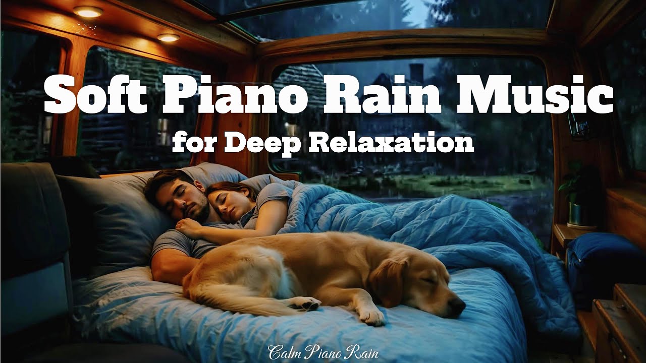 ⭐Soft Piano Rain Music for Deep Relaxation