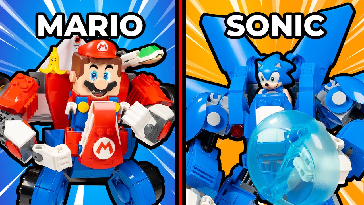 Я построил мехи LEGO Mario против Sonic