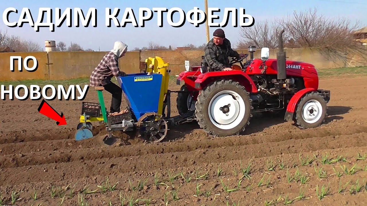 Посадка КАРТОФЕЛЯ под КАПЕЛЬНУЮ ленту!