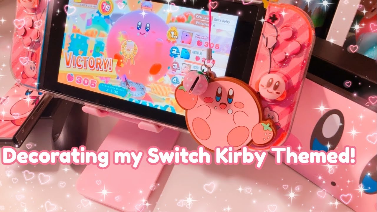Украшаем Switch в стиле Кирби!💕🎀| Украшаем Switch