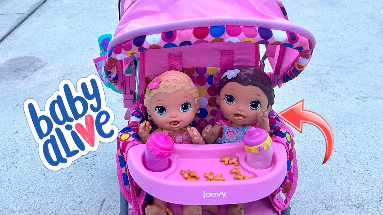 BABY ALIVE dolls Afternoon routine ☀️ stroller walk