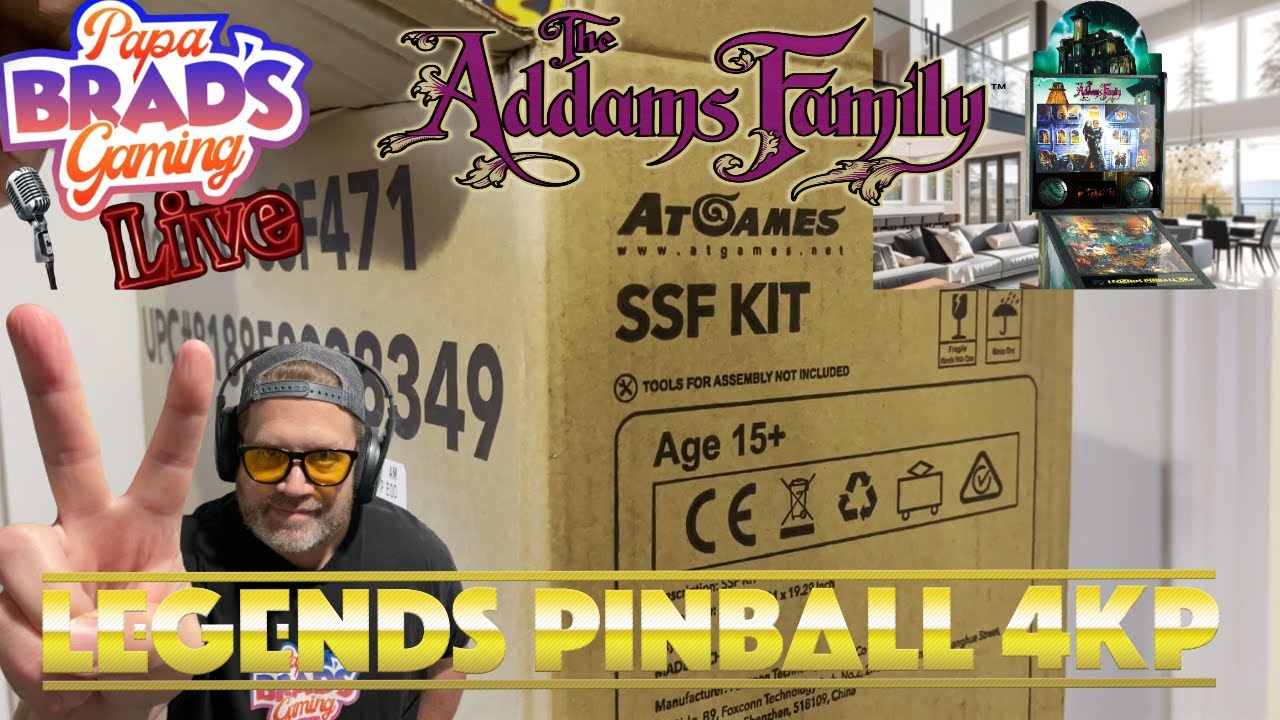 AtGames SSF Kit Install Addams Family 4KP Pinball