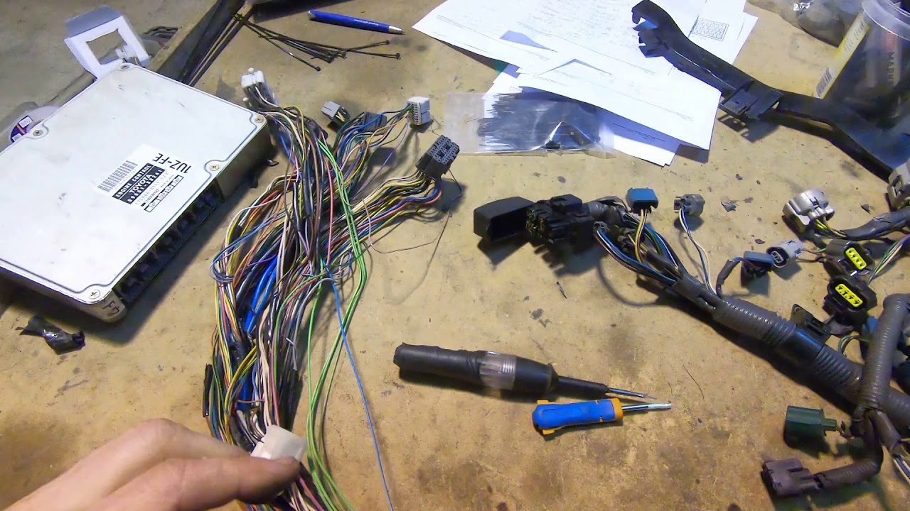 UCF20 LS400 1uz wiring to manual gearbox engine swap. complete job 40 minutes.