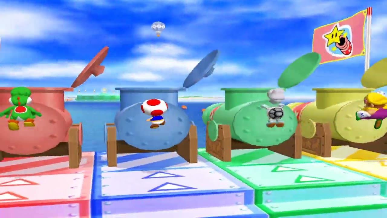 Mario Party 7 - Neon Heights (CPU vs CPU)
