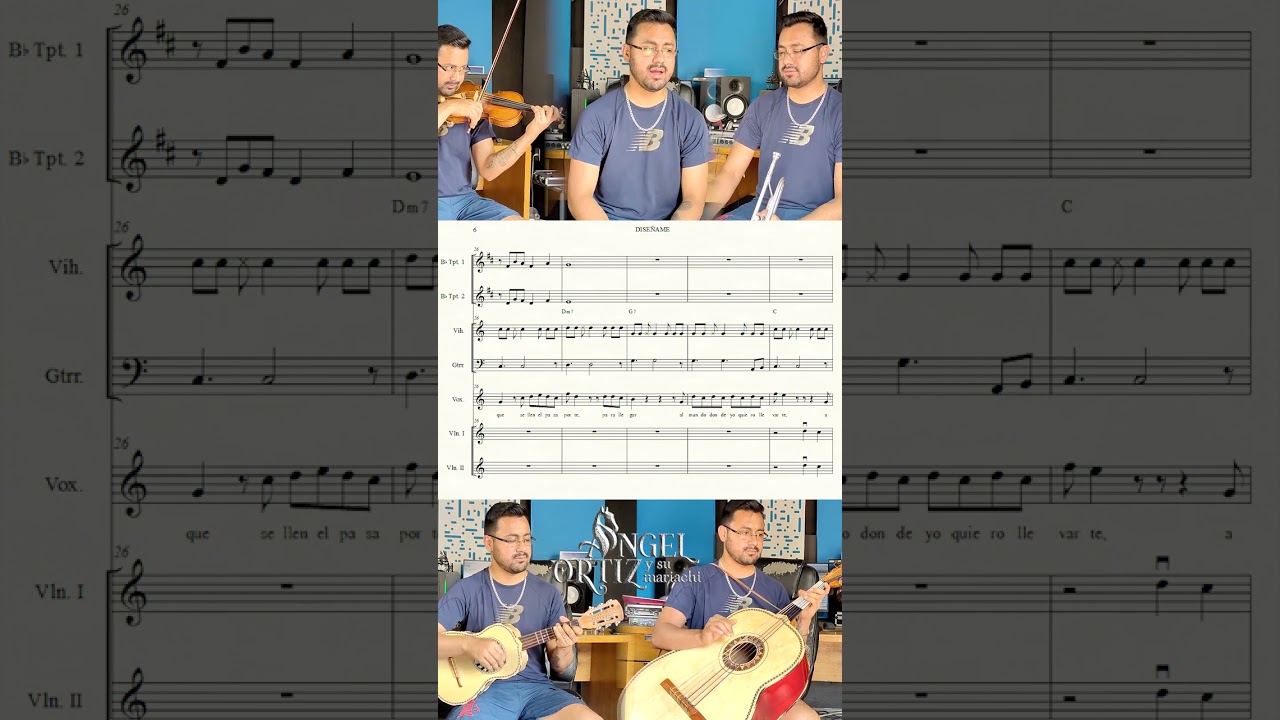 Diseñame (Partituras) - Angel Ortiz y su mariachi