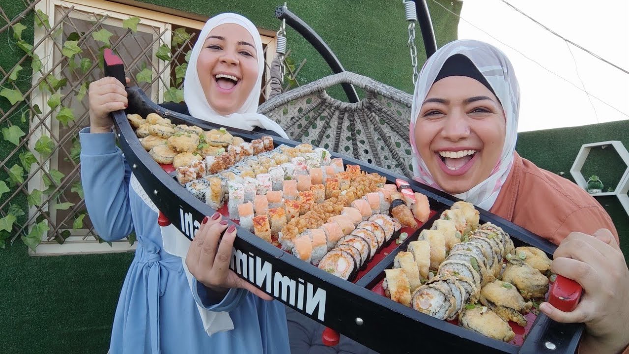 طلبنا اكبر أوردر سوشي في العالم 💃