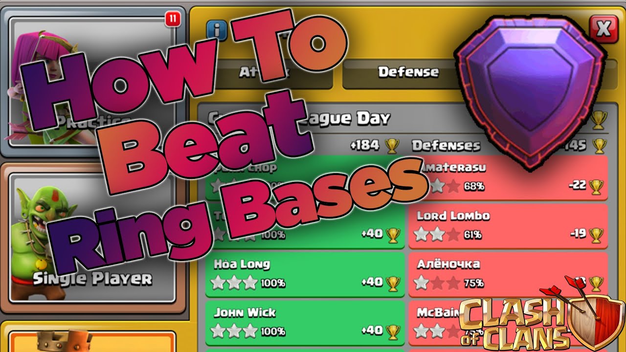 Triple Legends Ring Bases | Clash Of Clans Legends Raids