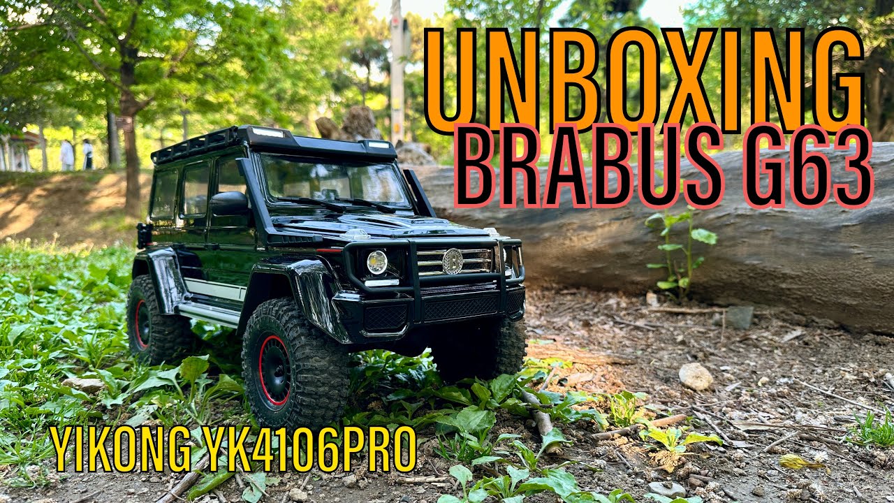 Unboxing Mercedes Brabus G63 RC Crawler dari Yikong Y4106pro! Mantap!!!