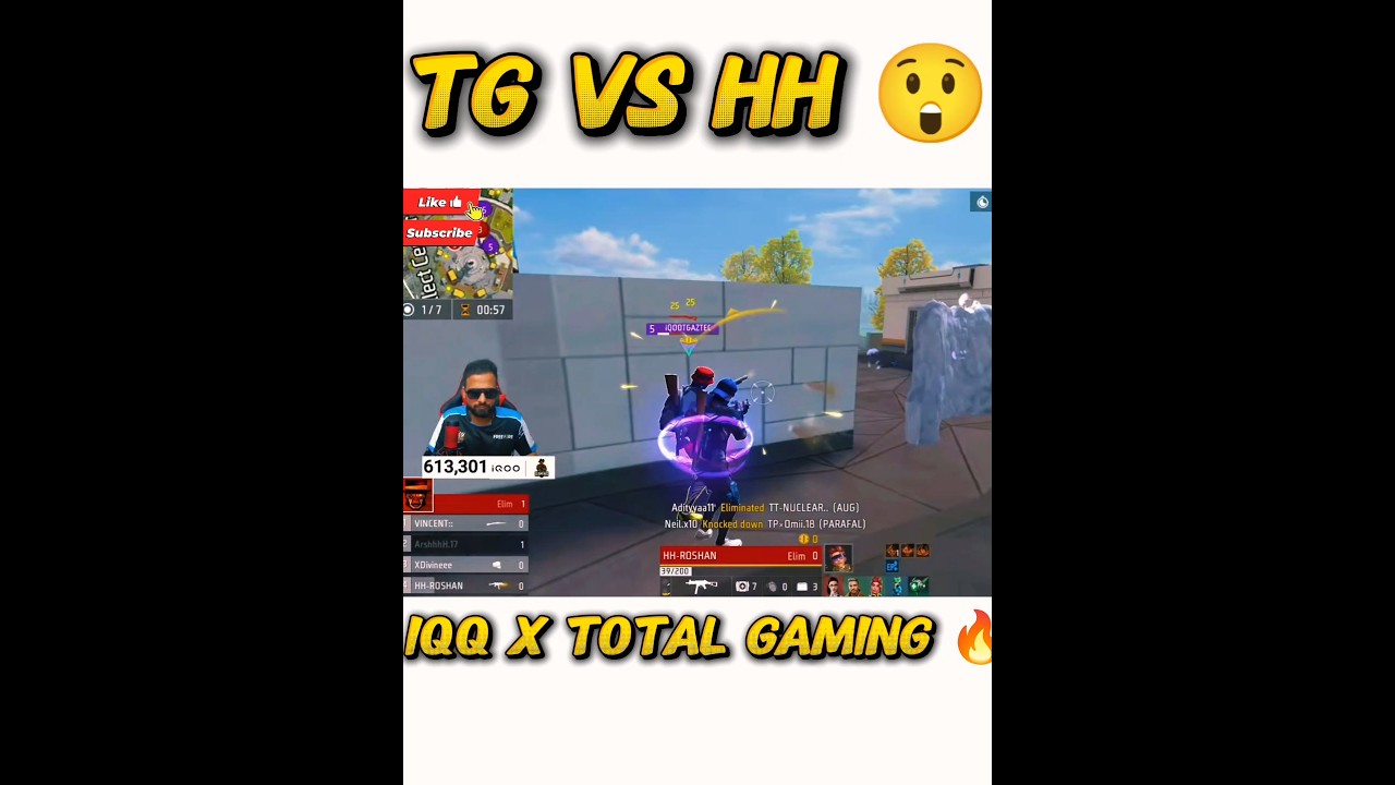 Total Gaming Esports Vs Hh 😲|| Ff Tournament Highlights 🔥|| Free Fire Live
