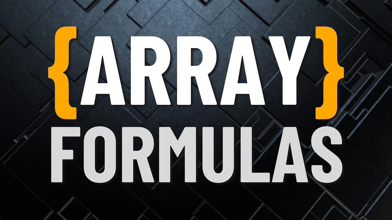A Beginner's Guide to Array Formulas in Excel