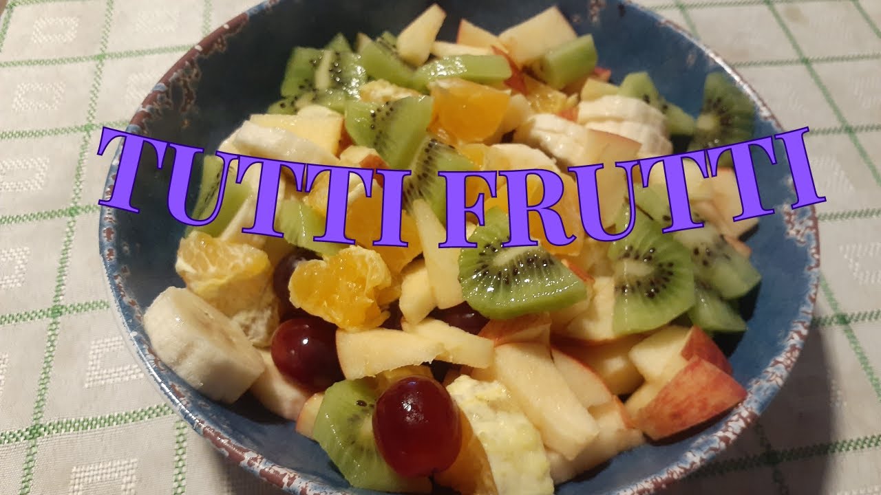 Receta de Tutti Frutti