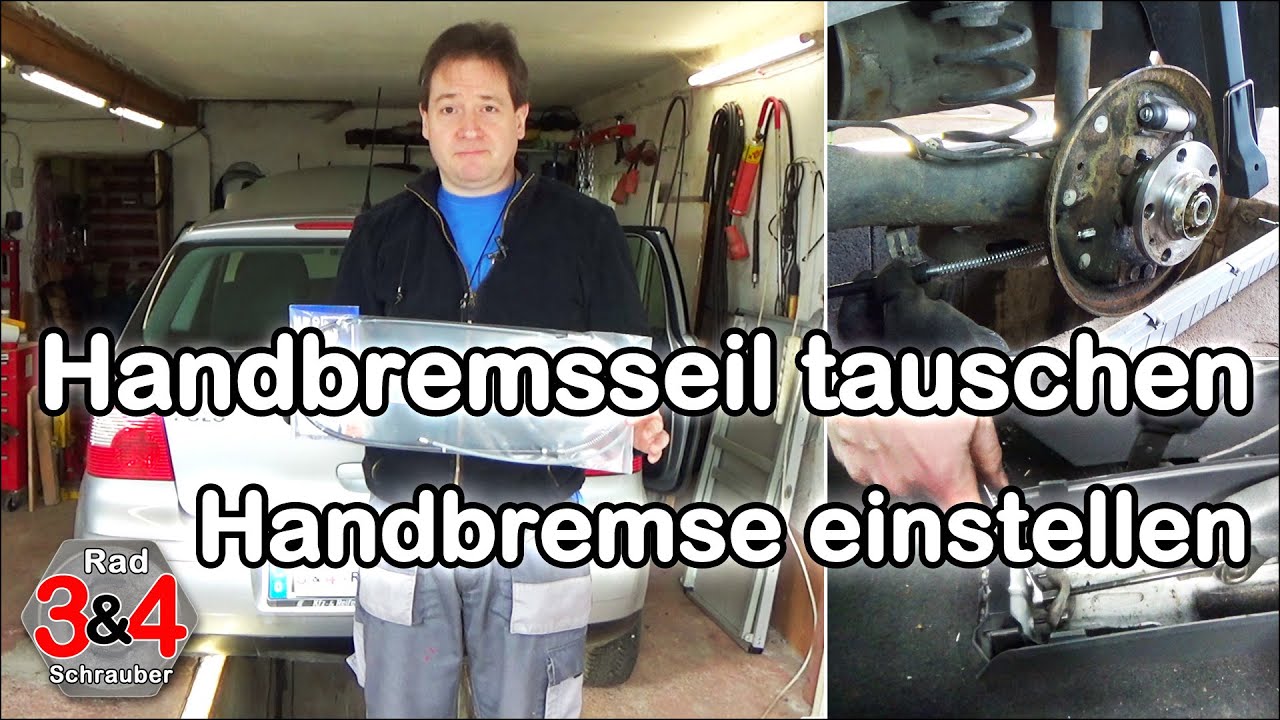 Handbremse einstellen - Handbremsseile austauschen VW Polo u.  Skoda Fabia, Seat Ibiza Cordoba Caddy