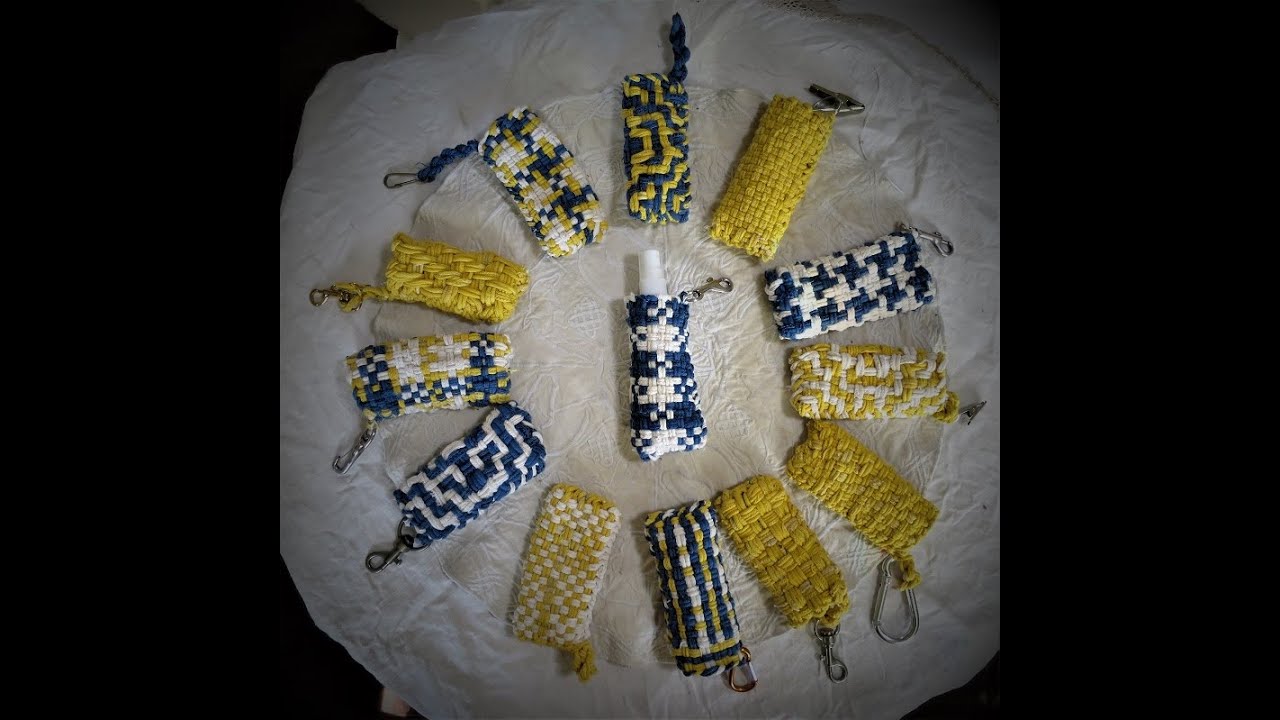 Quick Pouches to Weave on the Potholder Loom for Carrying Hand Sanitizer and Small Useful Things
