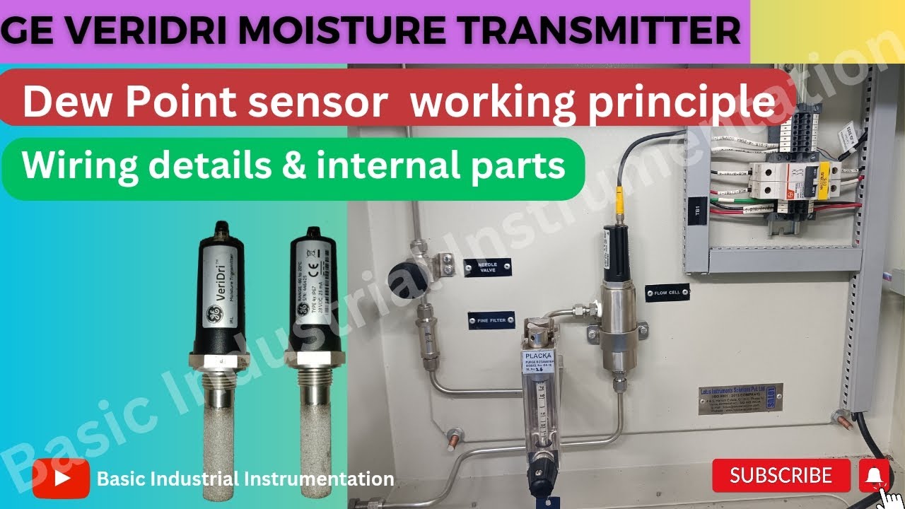 Moisture sensor working  and components || GE Veridri dew point sensor #transmitter #ge #dewpoint