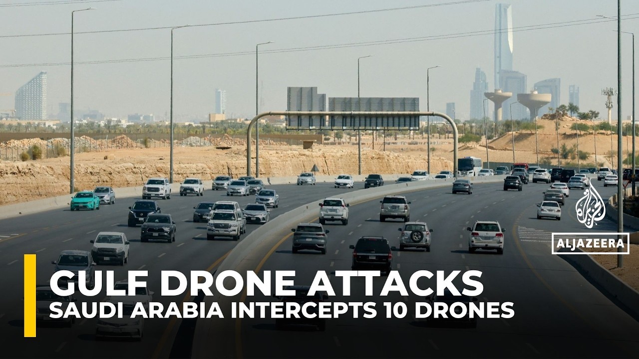 Saudi Arabia says it intercepted 10 drones in Riyadh, but Iran denied responsibility