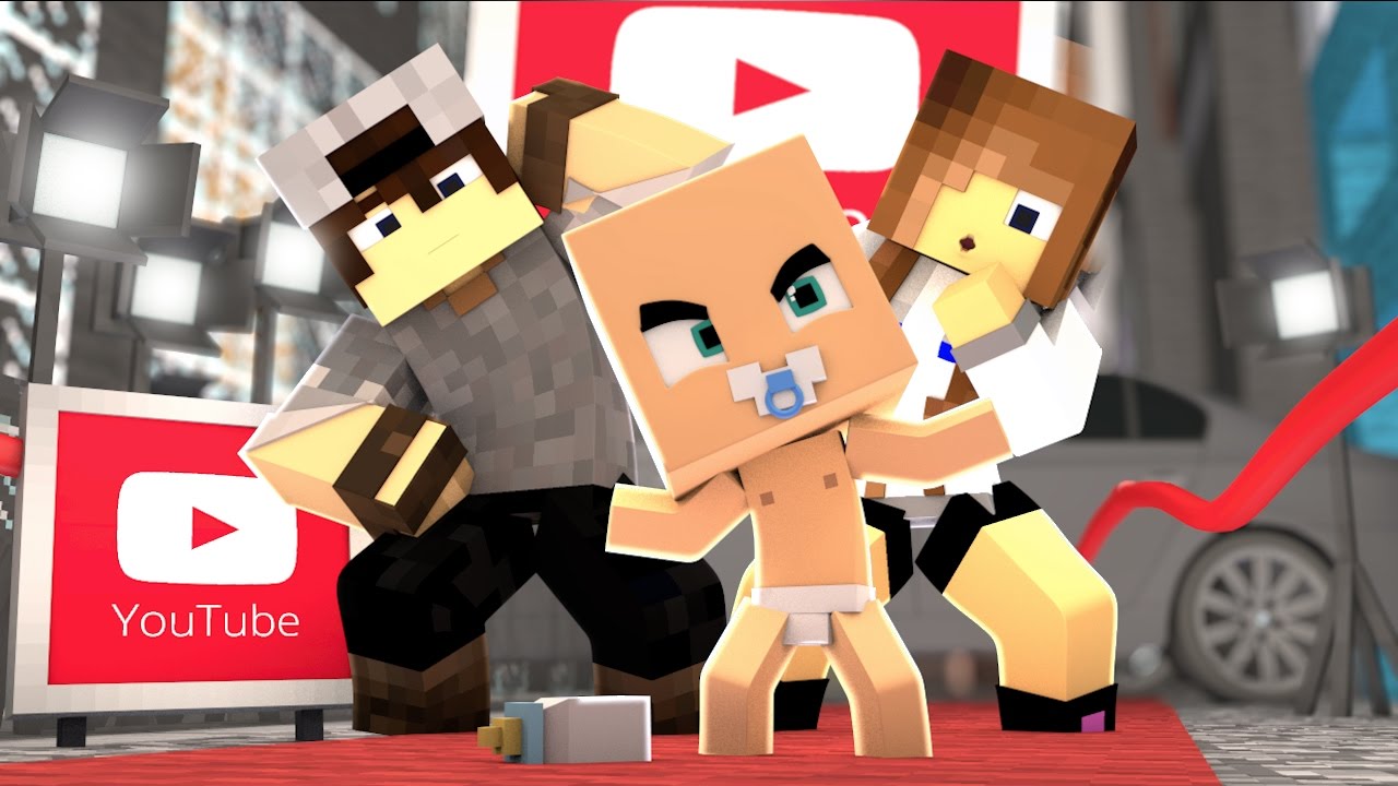 Minecraft: WHO'S YOUR FAMILY? - O BEBÊ FILHO DA BIBI E SR PEDRO VIROU YOUTUBER! (BIBIDRO IS REAL)