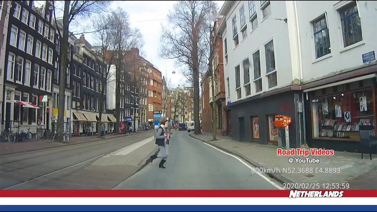 driving in Amsterdam city / to Airport Schiphol and to the Centraal Station