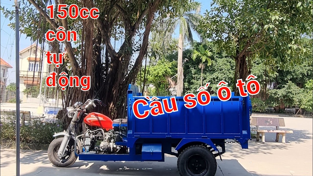 Xe ba bánh chở vật liệu| cho khách hàng ở Cà Mau|Xe ba ba bánh Phạm Văn Tráng
