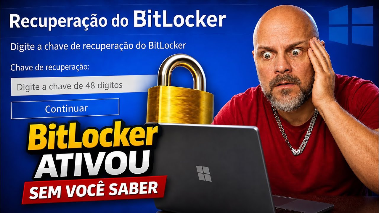 Por que o Windows criou uma chave BitLocker se você nunca ativou nada?