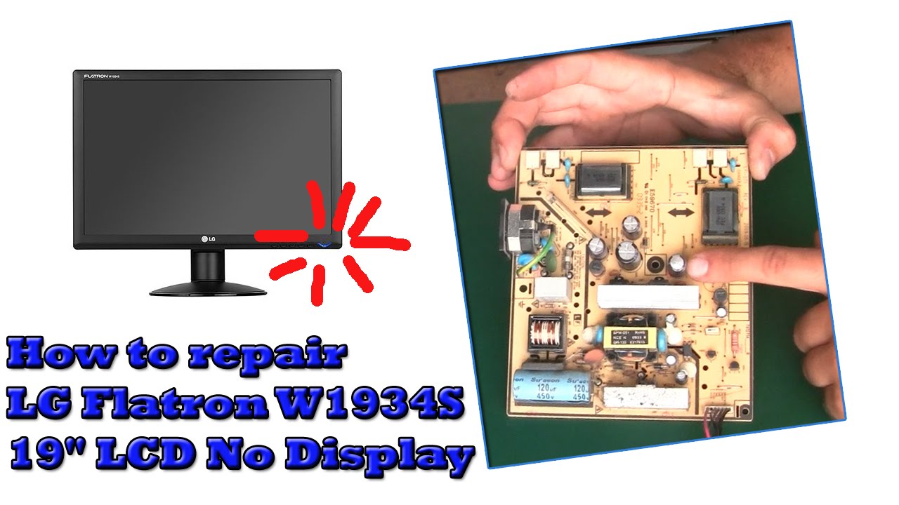 How to repair LG Flatron W1934S 19