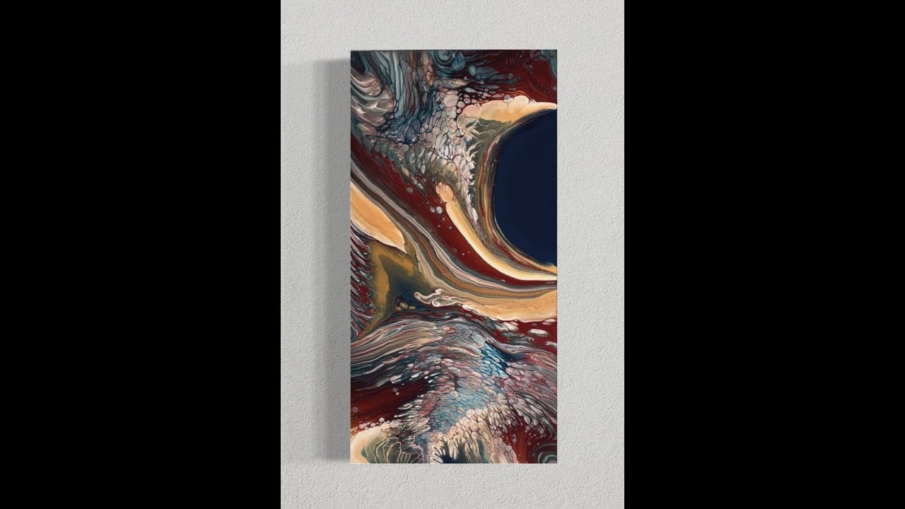 Be Still My Heart   Acrylic Pour Painting, Flow Art, Fluid Art Technique,
