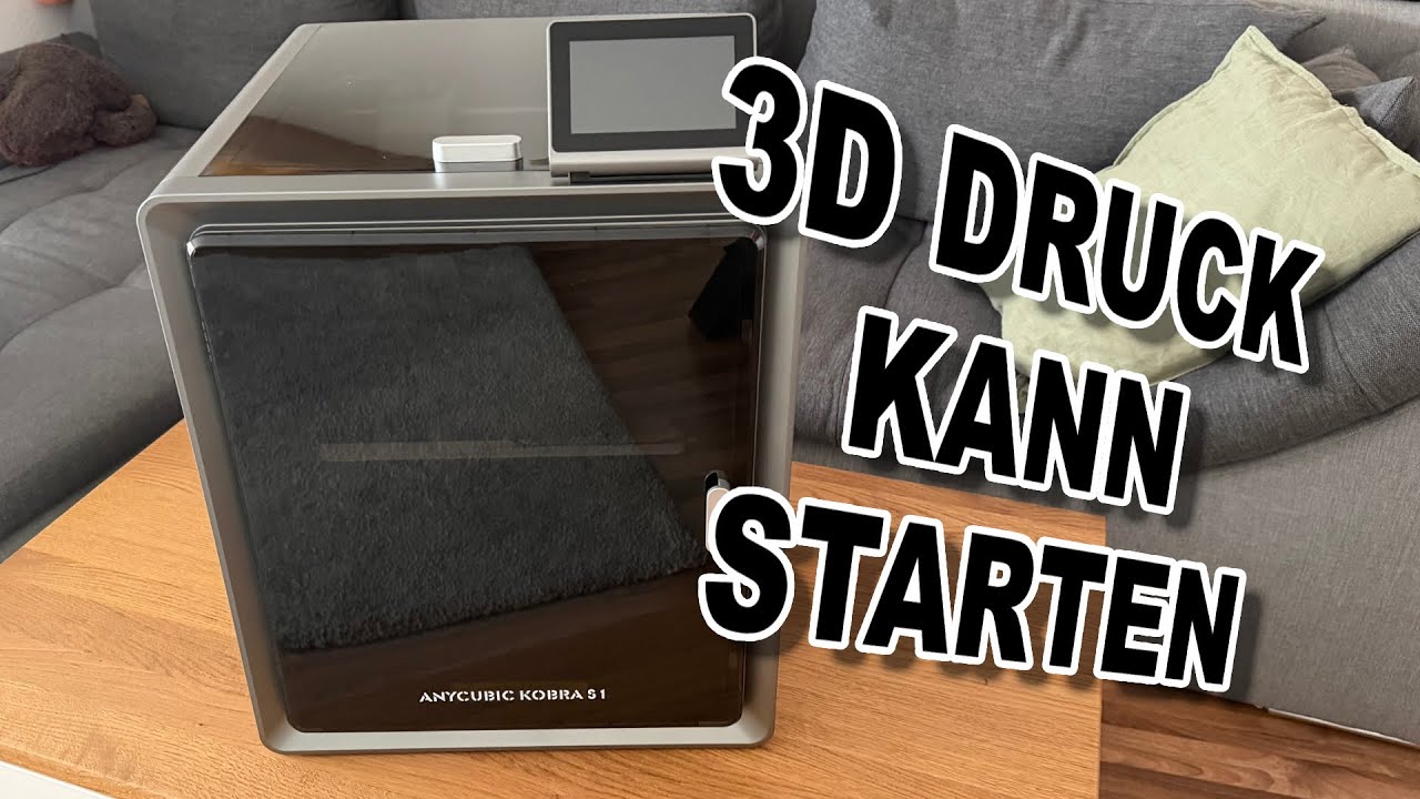 Mein erster 3D Drucker! Anycubic Kobra S1 | Unboxing, Aufbau & erster Test