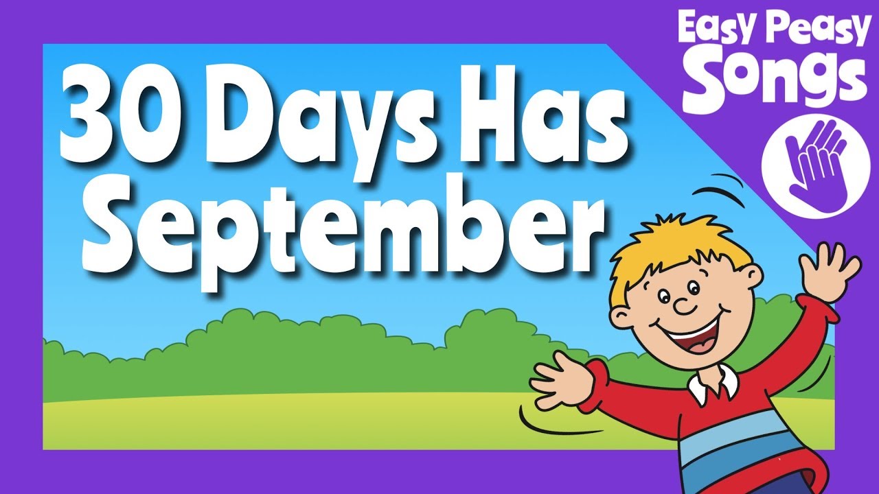 📆 30 Days Has September | learn or teach Days in the months song | the calendar song  📅