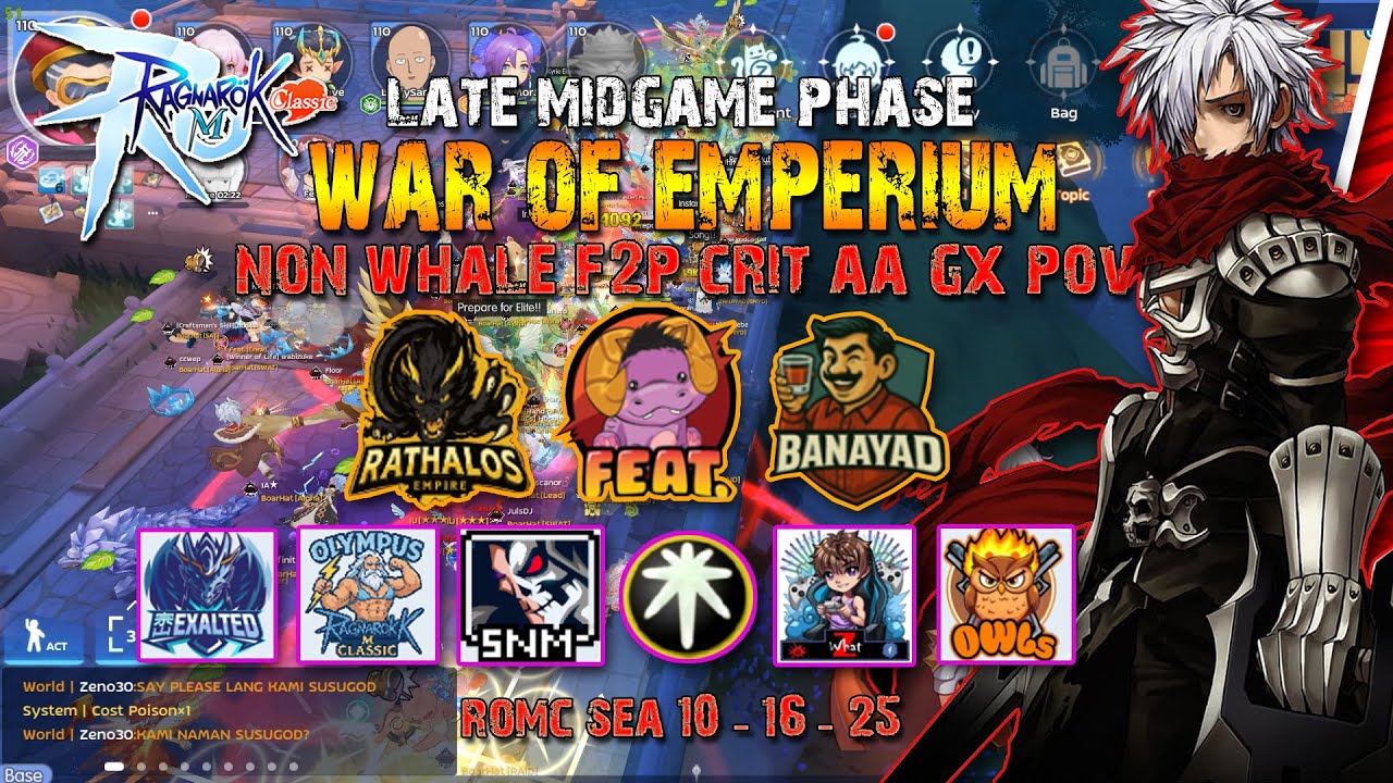 Ragnarok M: Classic LATE MIDGAME WOE Crit-AA non-whale GX POV