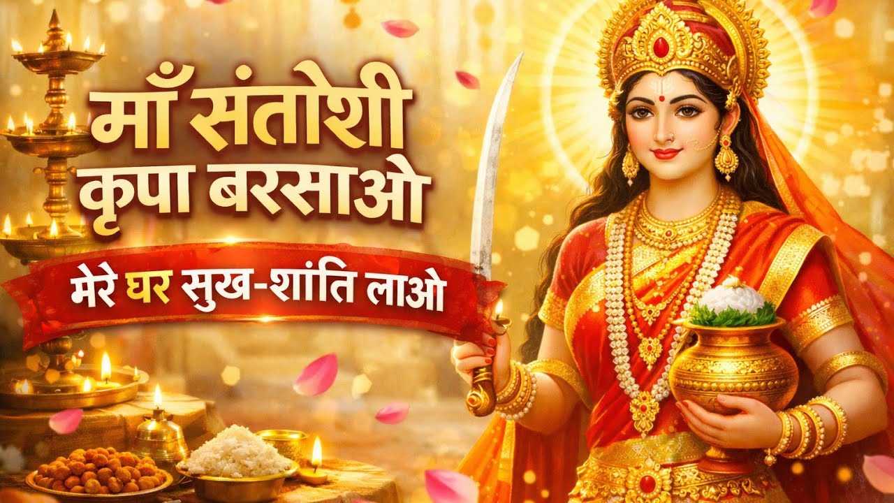 माँ संतोषी कृपा बरसाओ 🙏 | घर में सुख-शांति लाने वाला चमत्कारी भजन | Santoshi Mata Bhajan 2026