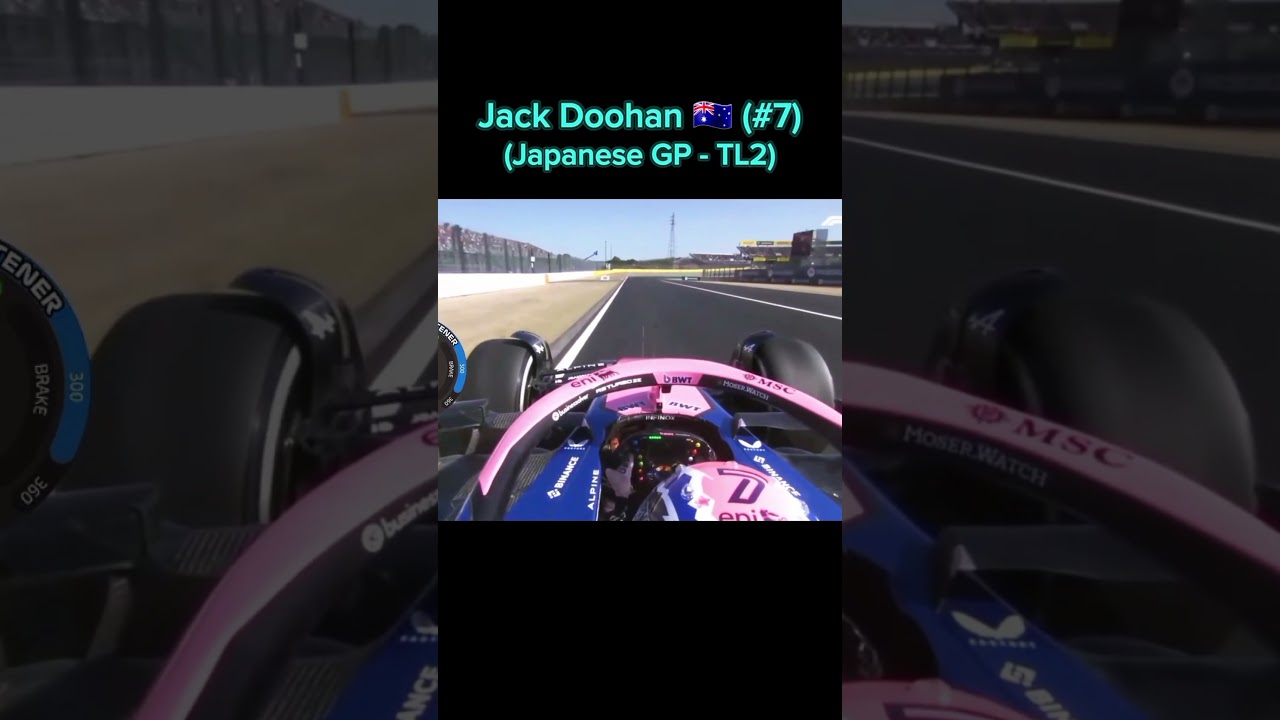 Onboard of Jack Doohan's FP2 Crash in Japan
