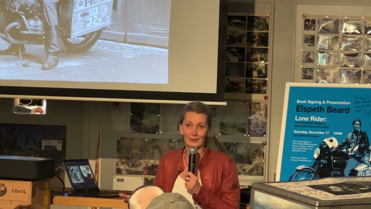 Elspeth Beard, Live at Bob's BMW 5/6/2023 - 1st British Woman to circle the world on a Motorcycle!