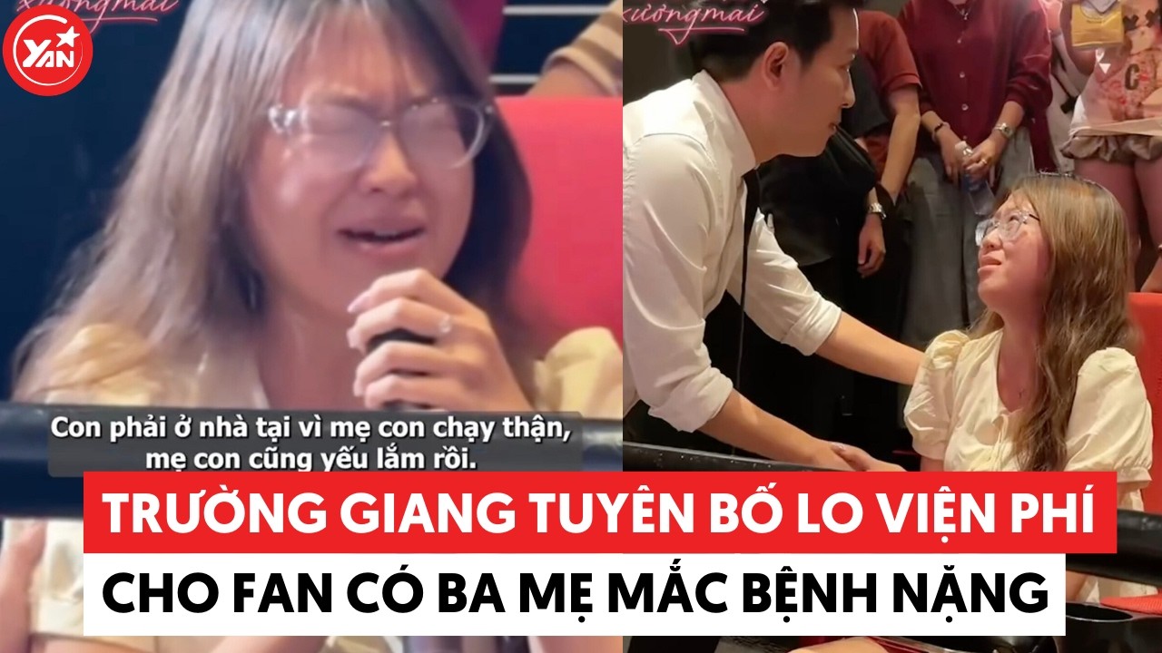 Trường Giang tuyên bố lo viện phí cho fan có ba mẹ mắc bệnh nặng tại cinetour #truonggiang