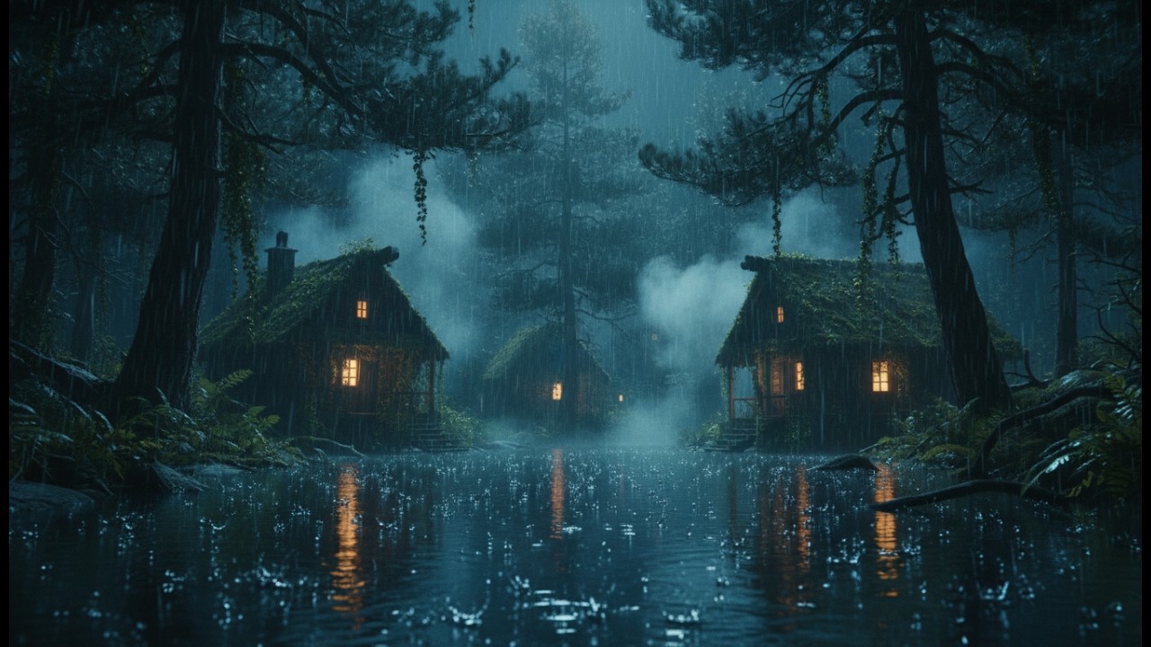Rain Sounds for Sleeping 😴 Continuous Heavy Rain for Deep Sleep, Anxiety Relief & Peaceful Rest