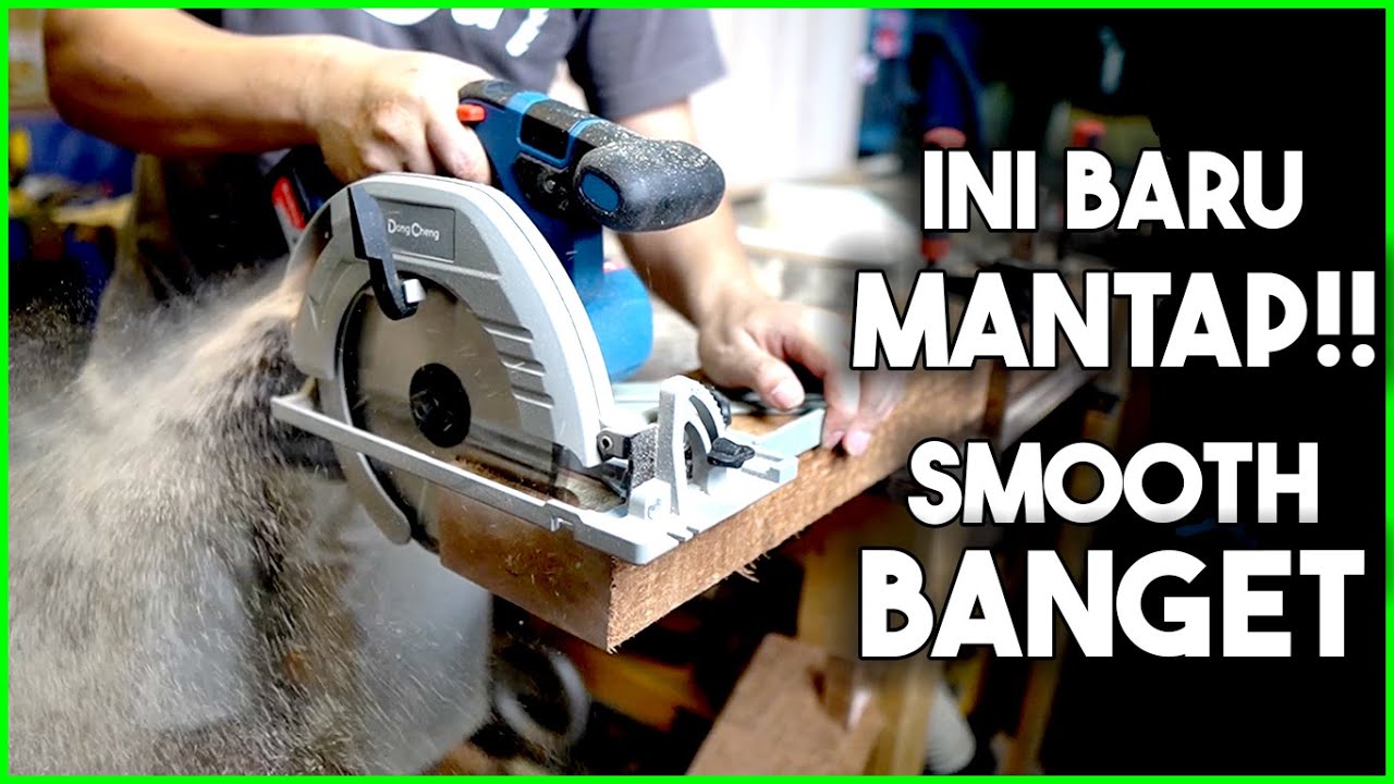 INI BARU KEREN - Cordless Circular Saw DONGCHENG DCMY02-185 || Blade Guard nya Enak Banget