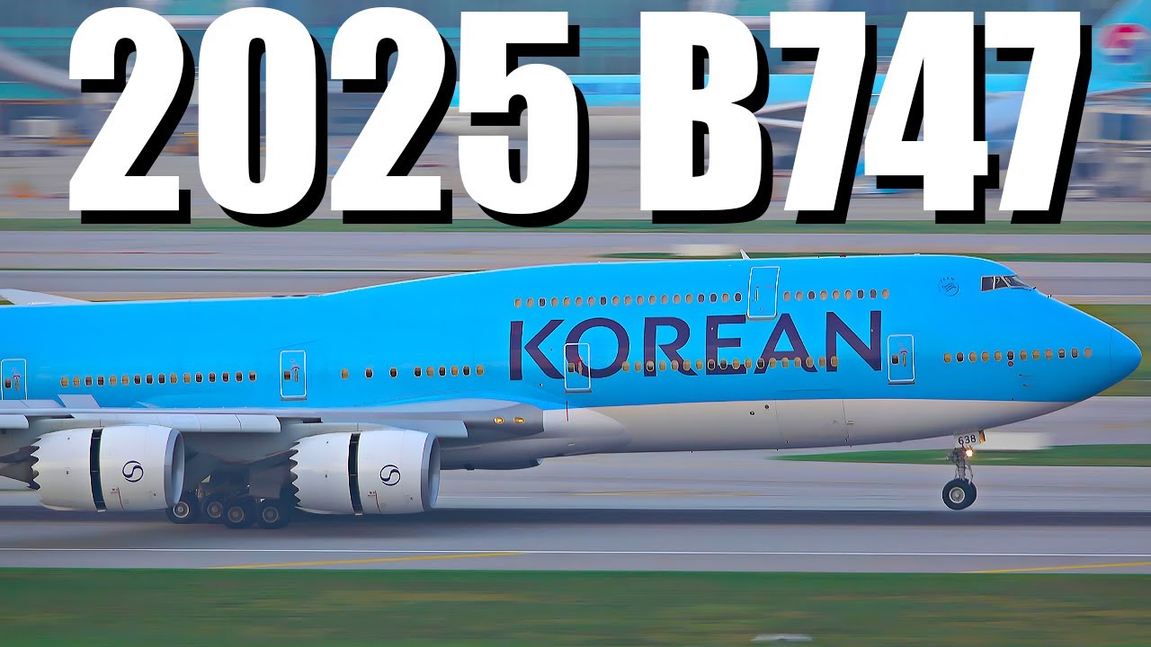 [4K] 2025년 보잉 B747 인천공항 이착륙 영상 모음