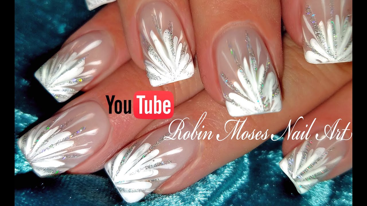 No Water Needed - DIY White Starburst Drag Marble nail art Tutorial