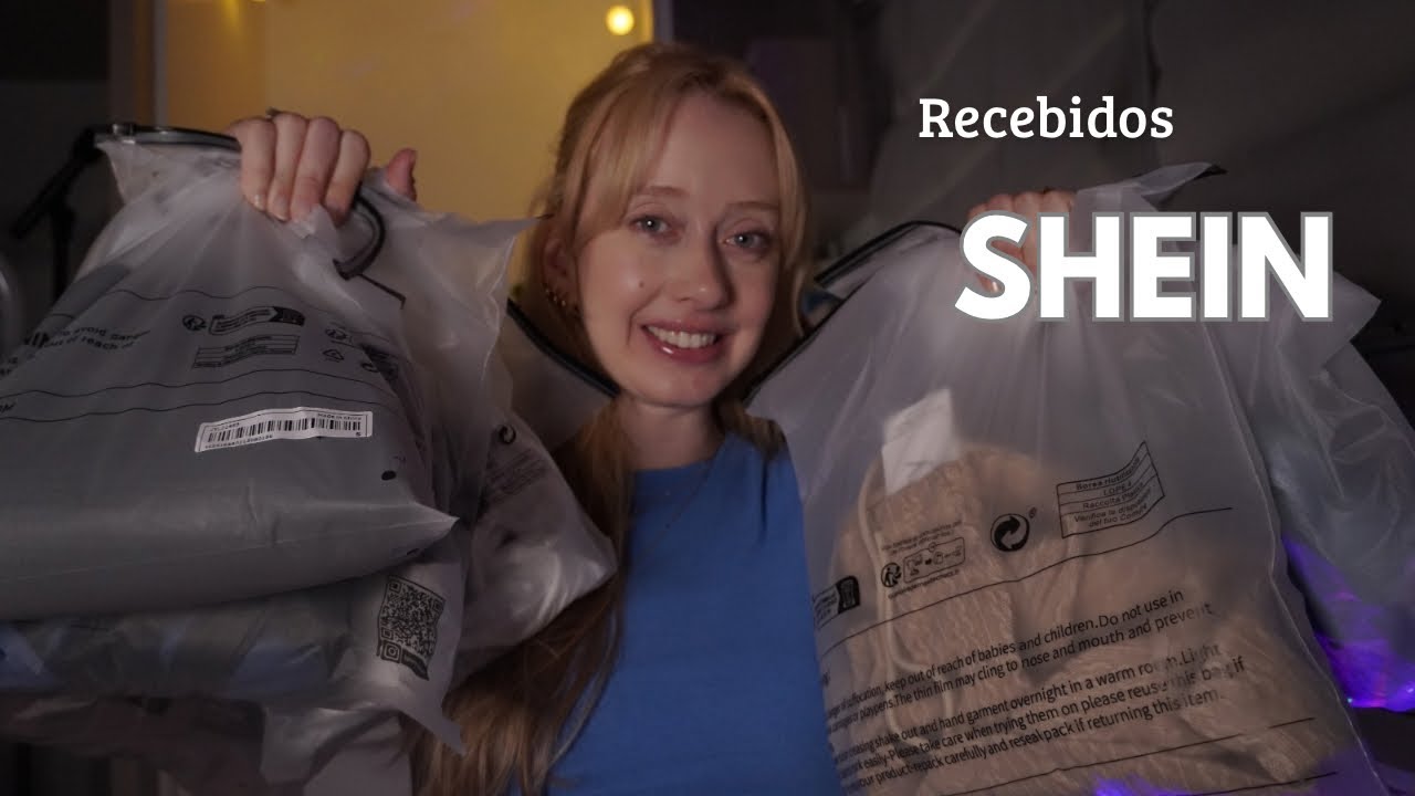 ASMR - Recebidos SHEIN 🛍️ kits de camisetas, regatas, shorts e muito mais!