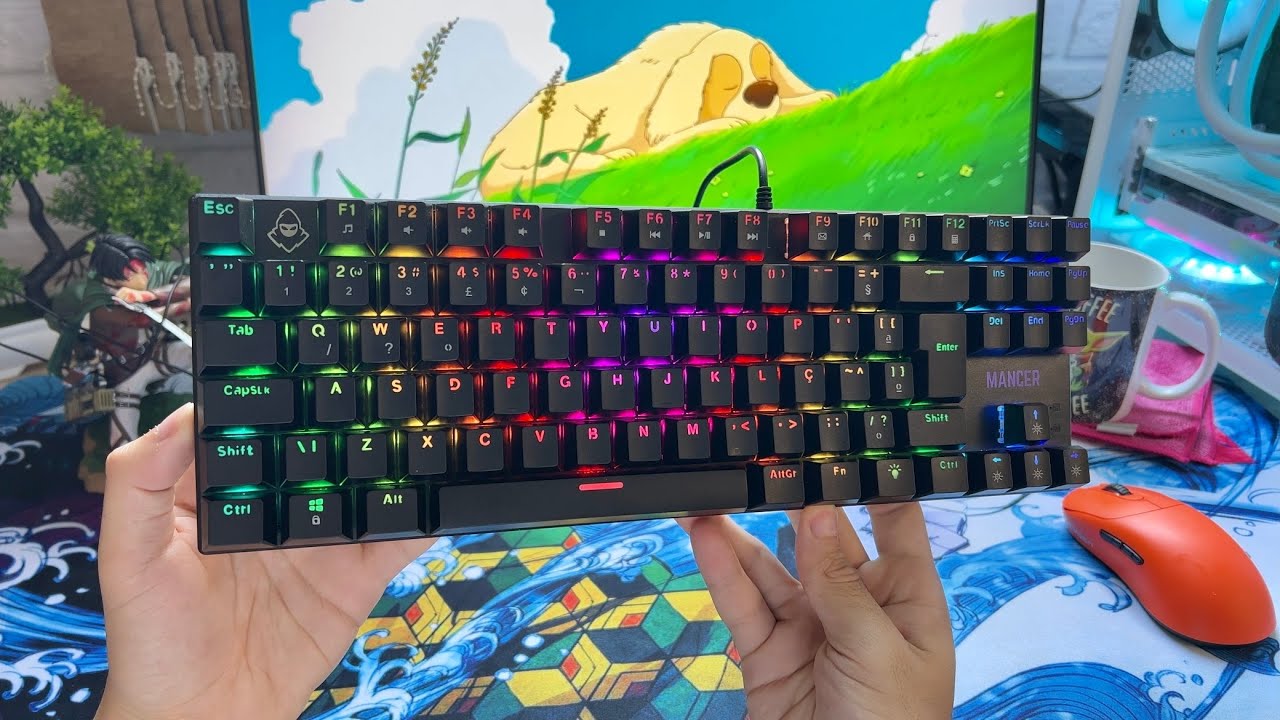 Um dos Teclados Mecânico mais Baratos do Brasil - Mancer Ghoul mk2 Switch Huano